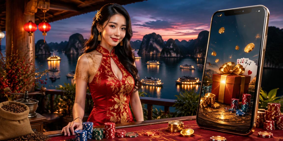 Du khách Hạ Long vừa uống cà phê vừa theo dõi kèo thể thao trực tuyến